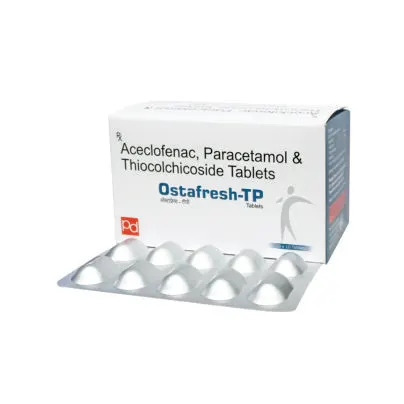ACECLOFENAC 100 MG , PARACETAMOL 325MG & THIOCOLCHICOSIDE 4 MG.(ALU ALU) (OSTAFRESH-TP)